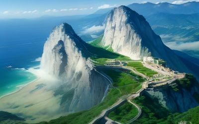 户外出行场景，旅行者穿着耐用国产足j在山间小路徒步，自然光线温暖